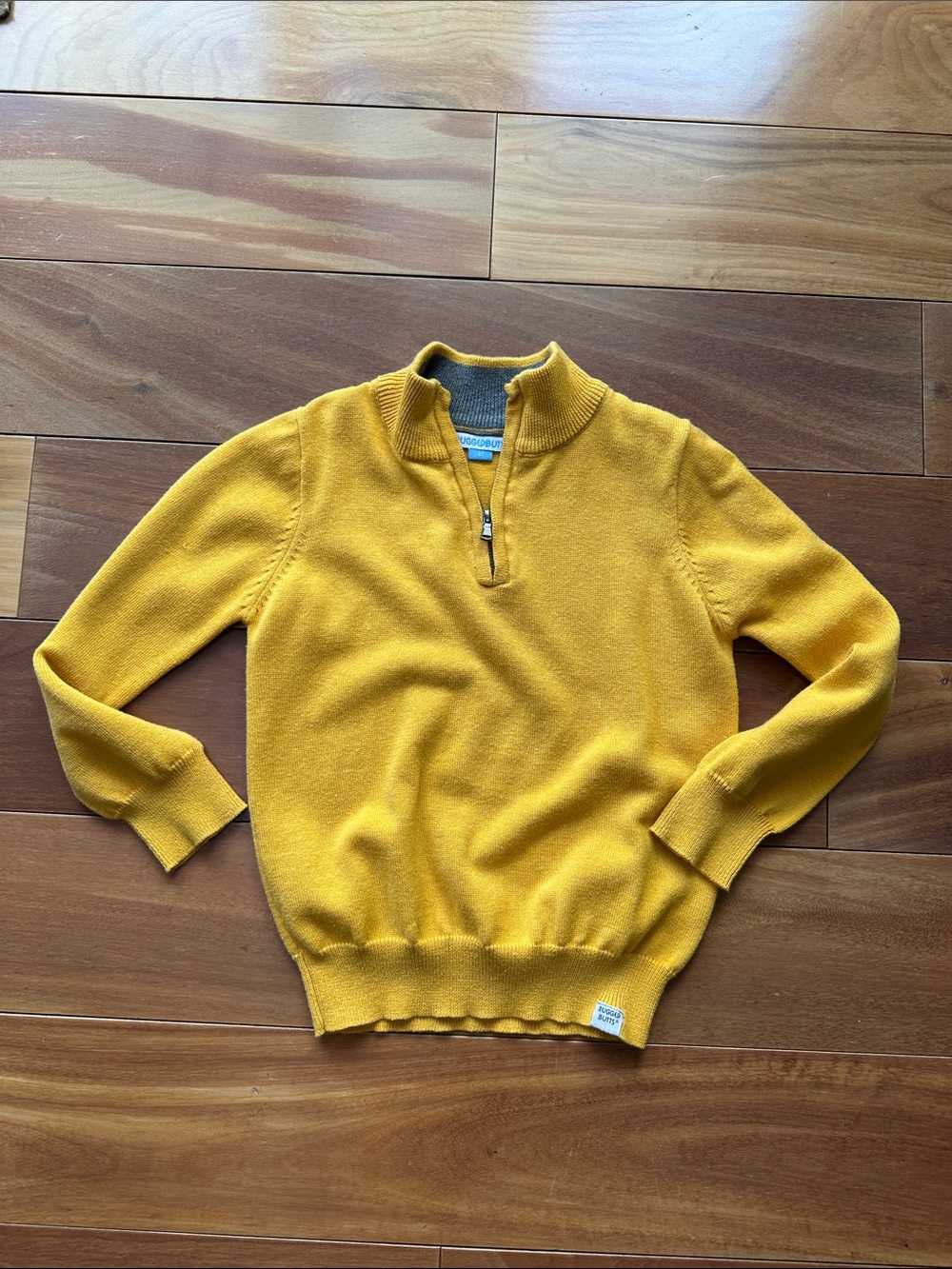 Rugged Butts Yellow Quarter-Zip Sweater 4T